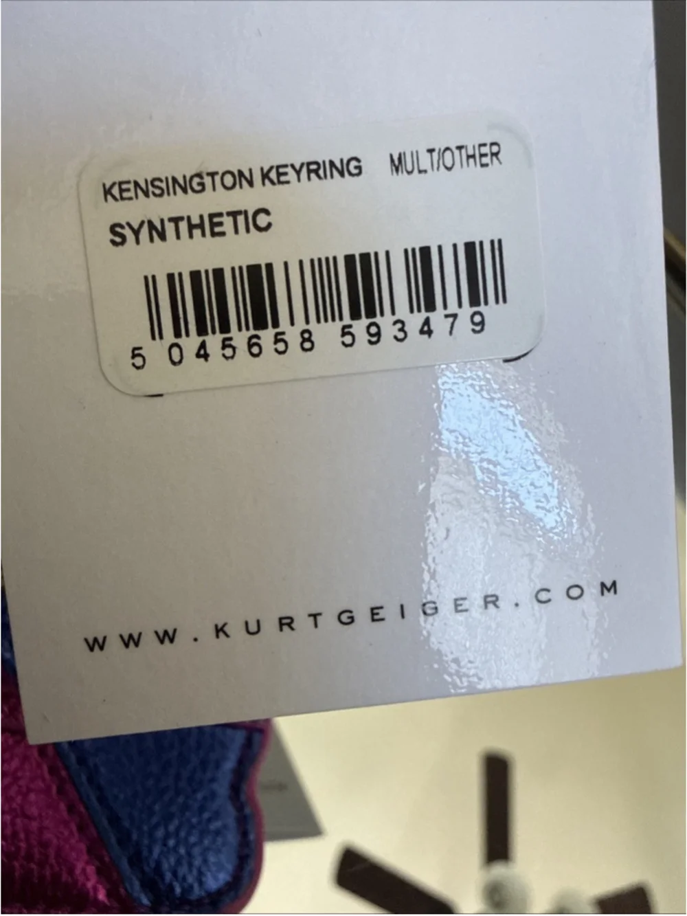 Kurt Geiger London Kensington Rainbow Key Ring Bag Charm Eagle NWT - Picture 10 of 11